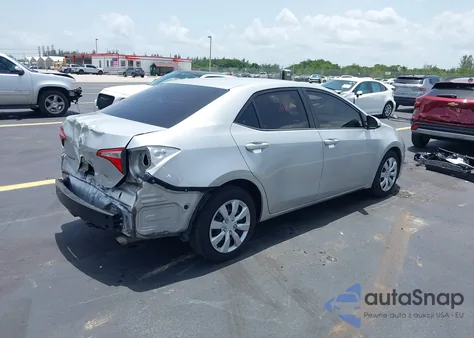 2015 Toyota Corolla Le из США, поврежденный, VIN 2T1BURHE3FC253443